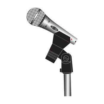 Microphone icon design vector