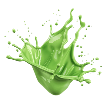isolated green liquid splash transparent background png