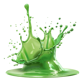 isolated green liquid splash transparent background png