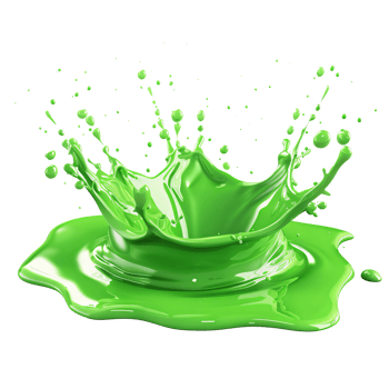 isolated green liquid splash transparent background png