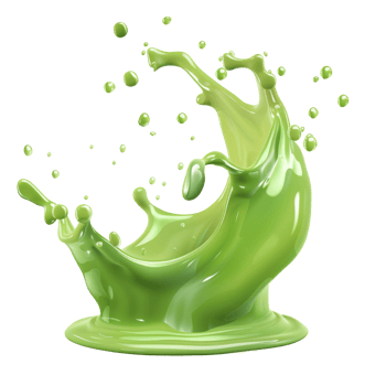 isolated green liquid splash transparent background png