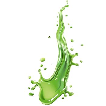 isolated green liquid splash transparent background png