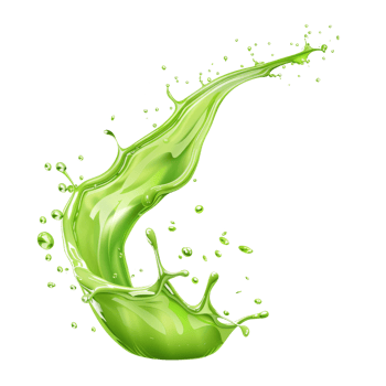 isolated green liquid splash transparent background png