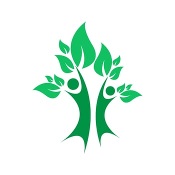Tree logo icon design vector