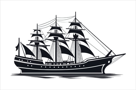 Boat logo icon vector