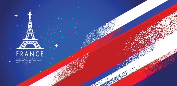 Background Sport, grunge Texture, France Flag,Illustration vector