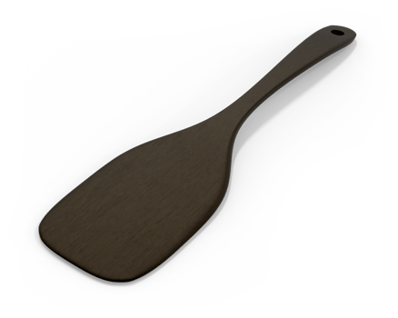 brown wooden spatula png