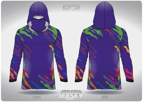 EPS jersey sports shirt .Colorful watercolors pattern design, illustration, textile background for sports long sleeve hoodie vector