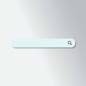 Search box design template vector