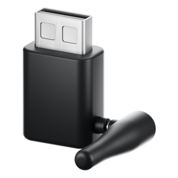 3d rendering usb wifi icon. Gadget and technology concept png