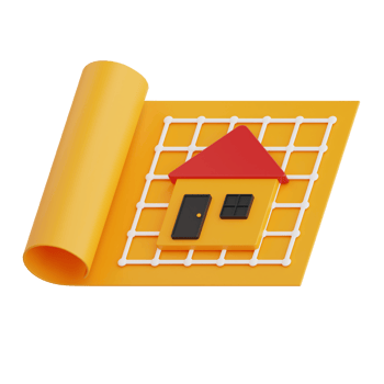 3D Render Blue Print Icon Illustration. Isolated on Transparent background png