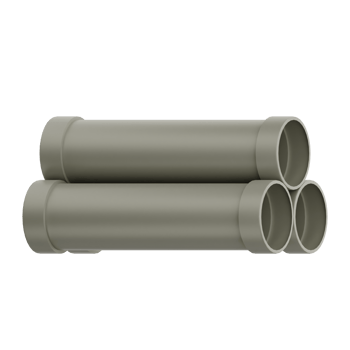 3D Render Construction Pipe Icon Illustration. Isolated on Transparent background png
