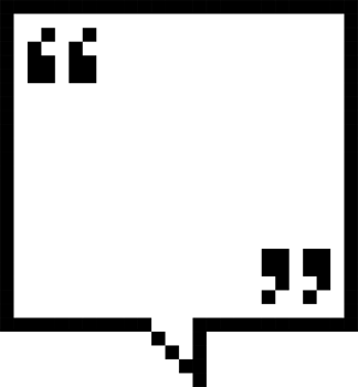 8bit retro game pixel speech bubble balloon with quotation marks, icon sticker memo keyword planner text box banner png