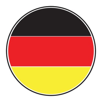 german flag icon vectors illustration