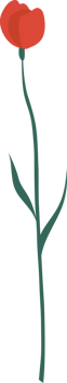 Flower in flat design clip art png