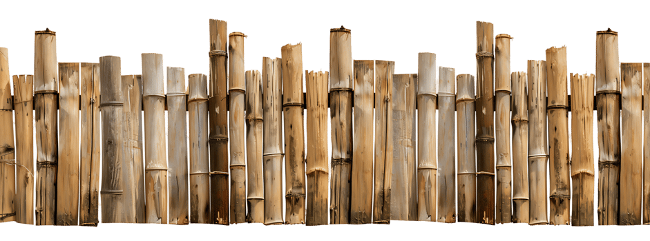 Natural Bamboo Screen Isolated on Transparent Backdrop png