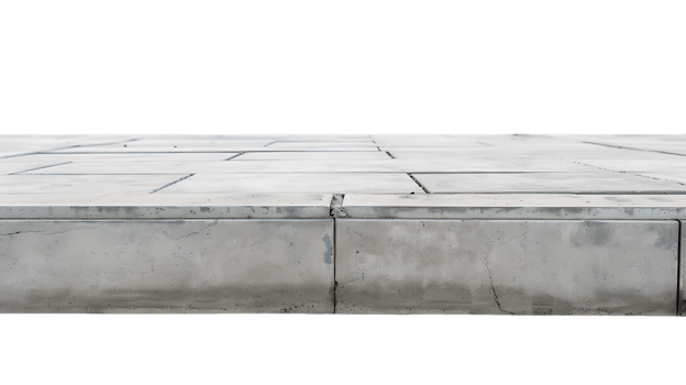 Polished Concrete Tiles Transparent Background Isolation png