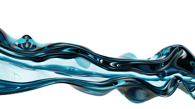 Glossy Oil Wave Transparent Background Isolation png