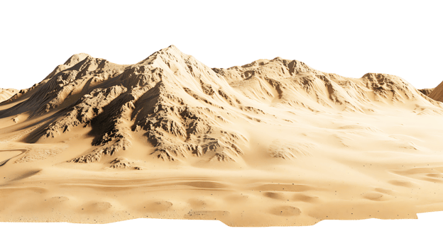 Desert Peaks Isolated on Transparent Background png