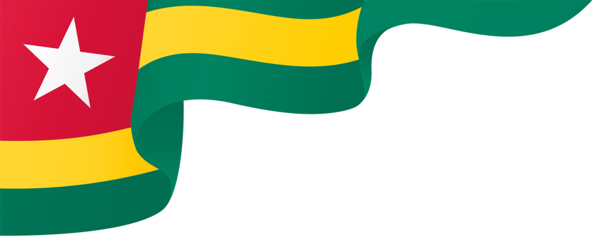 Togo flag wave png