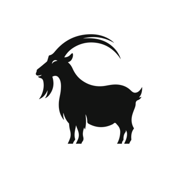 goat silhouette icon character png
