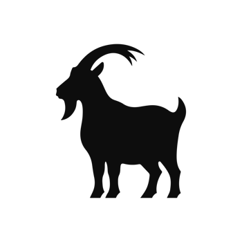 goat silhouette icon character png