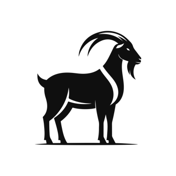 goat silhouette icon character png