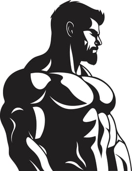 Strong Symbol Fitness Man Symbol Design Fit Fusion Black Gym Man Logo Element vector