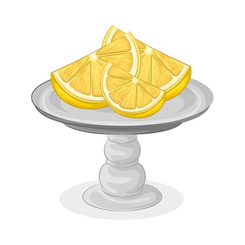 Illustration of lemon slice vector