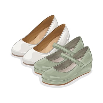 Illustration of women shoes vector