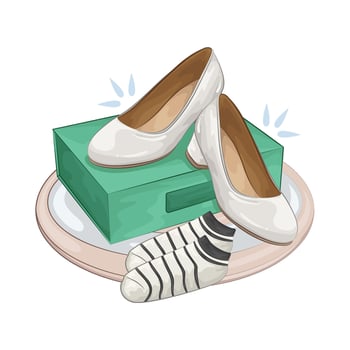 Illustration of women shoes vector