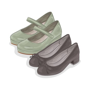 Illustration of women shoes vector