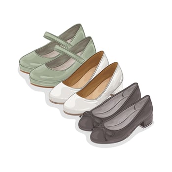 Illustration of women shoes vector