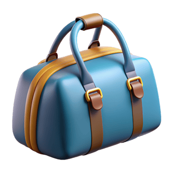 Duffle Bag 3d Render png