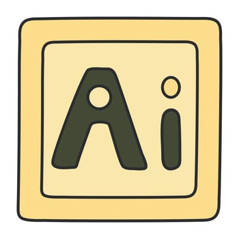 Ai tool icon, editable vector