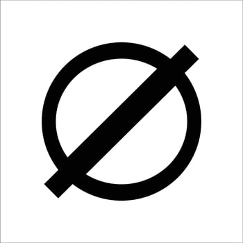 no sign icon logo vector