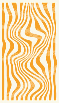 Abstract retro groovy background. Orange texture pattern. Vertical funky wallpaper for posters and cards, templates, posts, banners and decor . vector