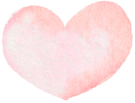 Watercolor Pink Heart png