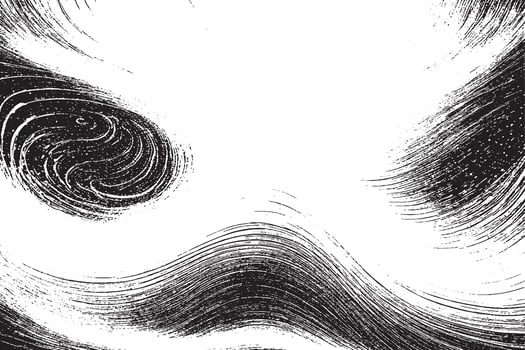 black and white monochrome overlay grunge gritty texture, illustration background texture. EPS 10 vector