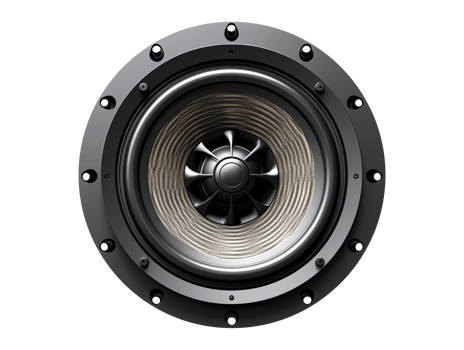 Car loud speaker isolated png