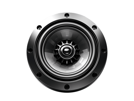 Car loud speaker isolated png