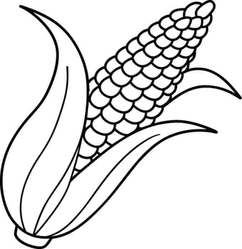 corn illustration isolated on white background eps 10 vector