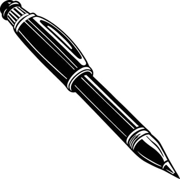 fountain pen isolated on white background eps 10 vector