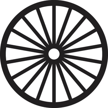 Wheel icon isolated on white background . Bicycle wheel icon . Wagon wheel icon vector