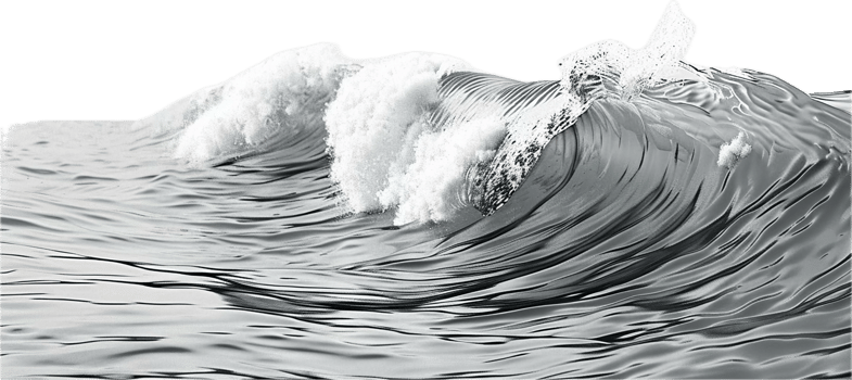 Giant Ocean Wave in Motion. png