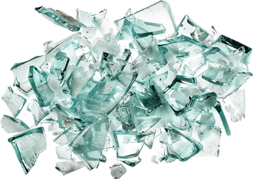 Pile of Broken Glass Shards. png