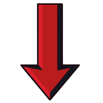 red down arrow png