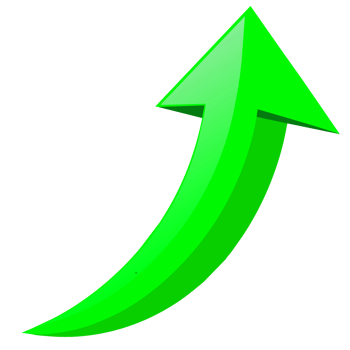 green up arrow png