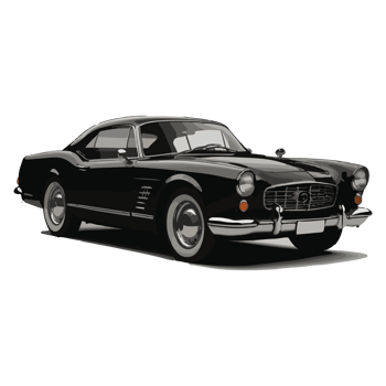 cool classic car illustration design png