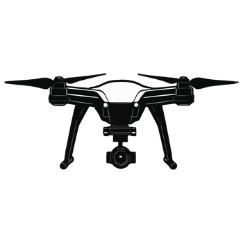design illustration of a photography drone png